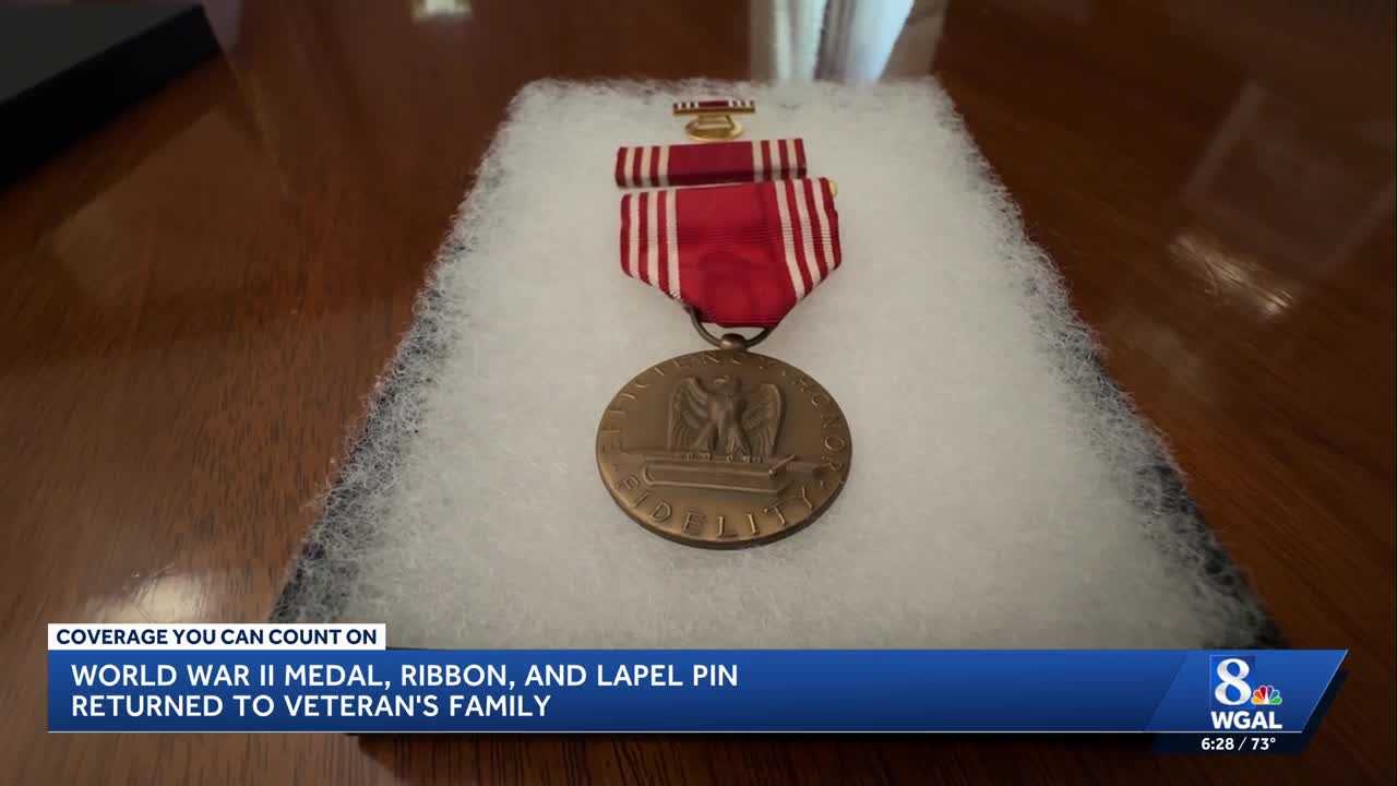 U.S. Army Good Conduct Medal returned to WWII veteran’s family after being lost for years