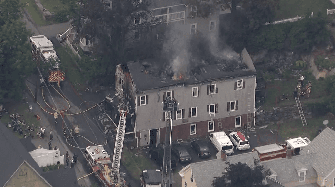 Crews battle 6-alarm fire at home in Ayer, Mass.
