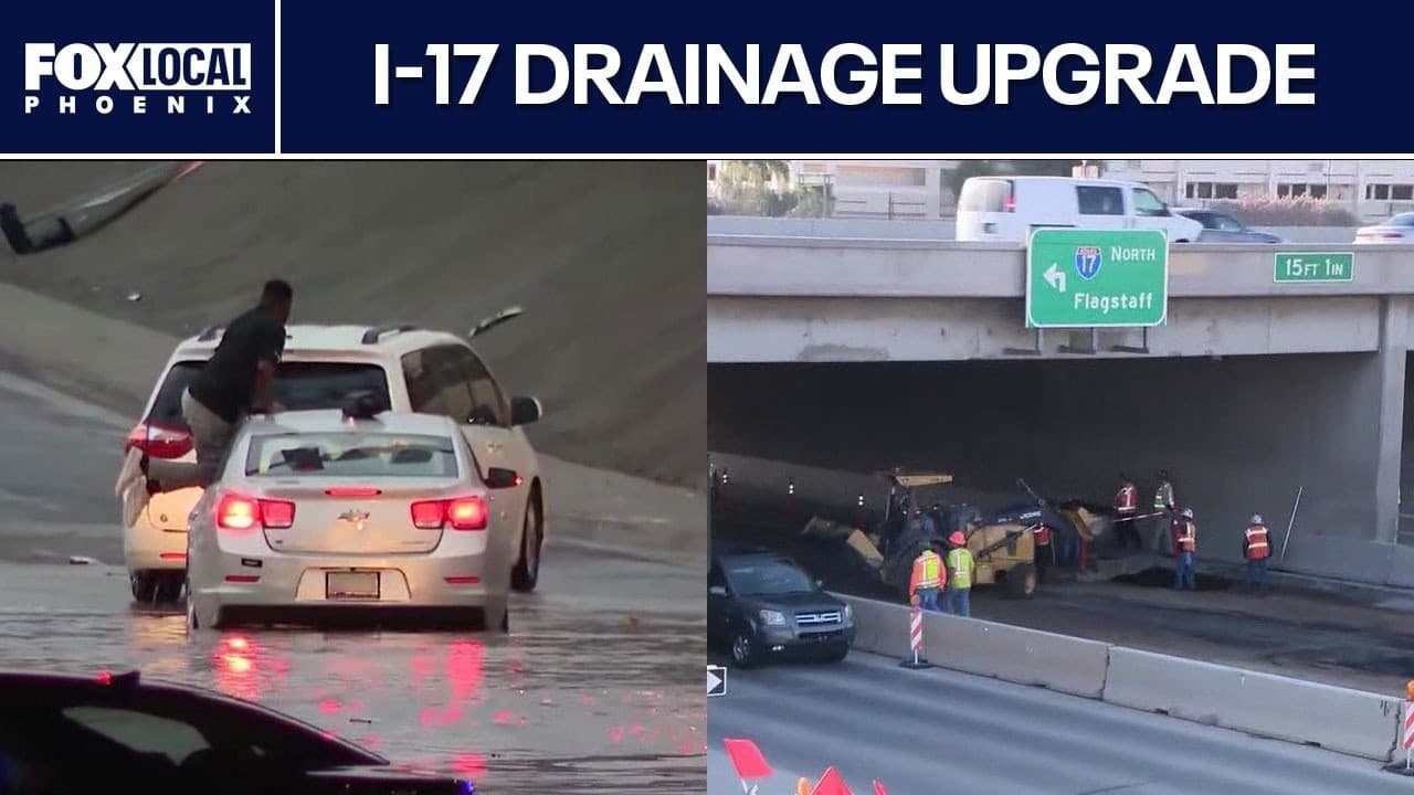Monsoon: New I-17 drainage system in Phoenix helps prevent flooding