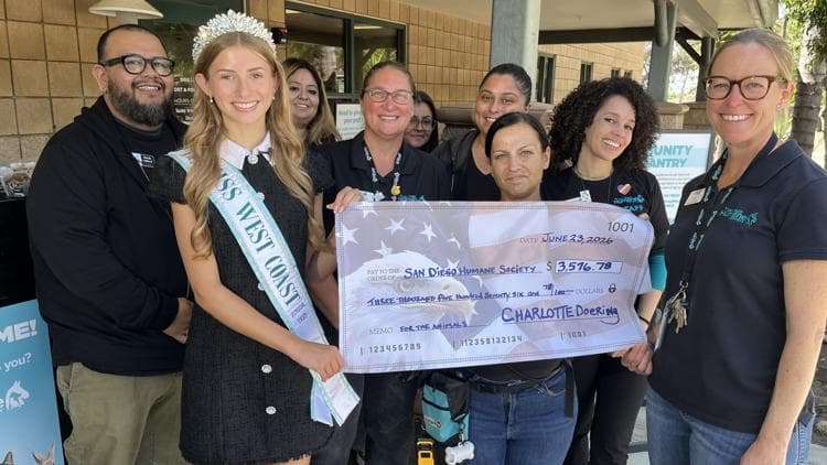 San Diego County honors 'Charlotte Doering Day' as teen donates $3.5K to Humane Society