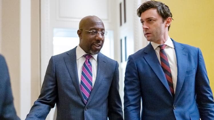 Ossoff, Warnock hit out at Trump, say he is 'afraid to lose the midterms'; White House calls Georgia Democrat a 'total phony'